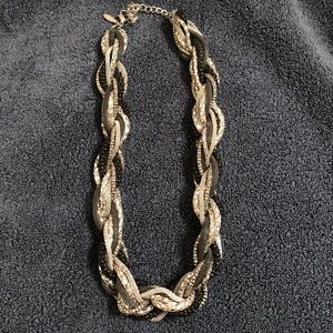 Tasha metallic rope necklace 18"-21.